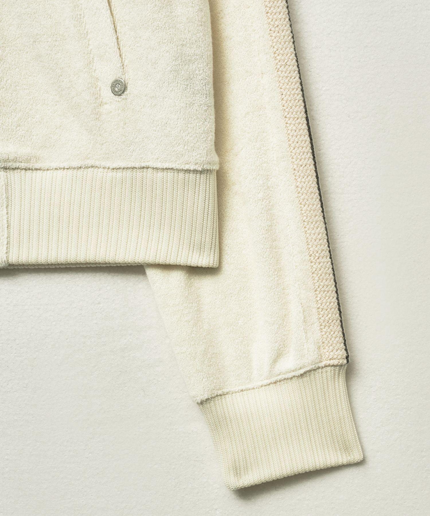MUSINSA | SATUR (W) Lawton Terry Track Zip-Up Jacket Cream