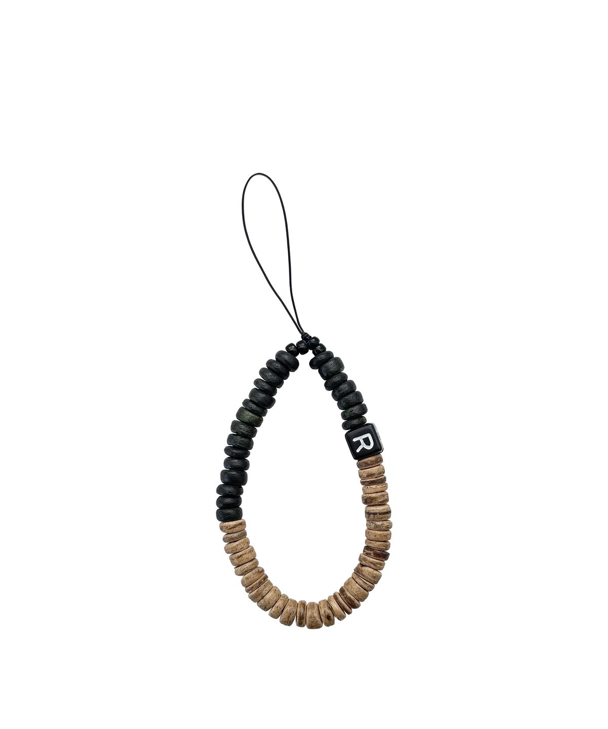 르브아시스(REVOIRSIS) bebe beads phone strap khaki+brown