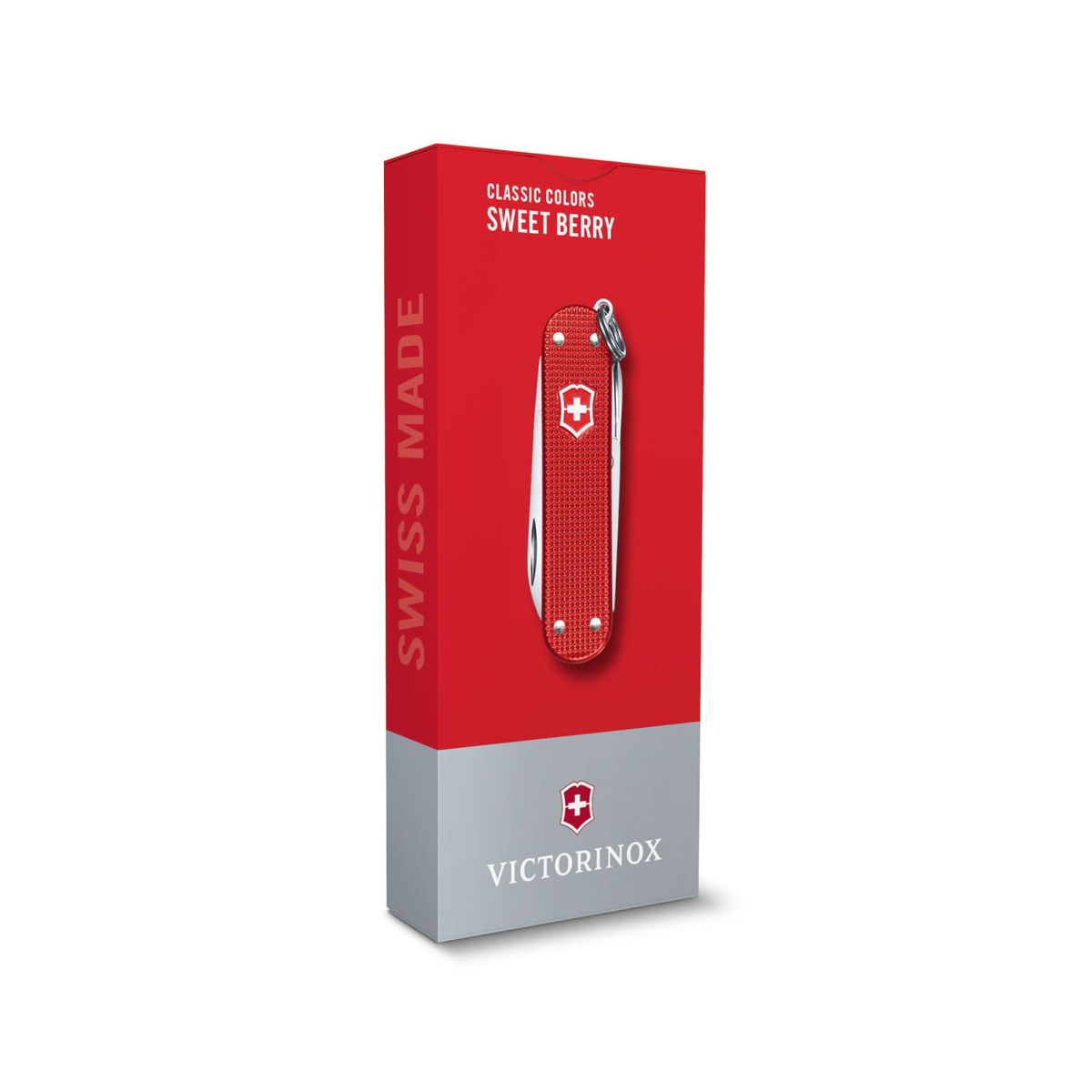 빅토리녹스(VICTORINOX) 클래식 컬러스 알록스 58mm 스몰 포켓 스위스 아미 나이프 스위트 베리 0.6221.201G