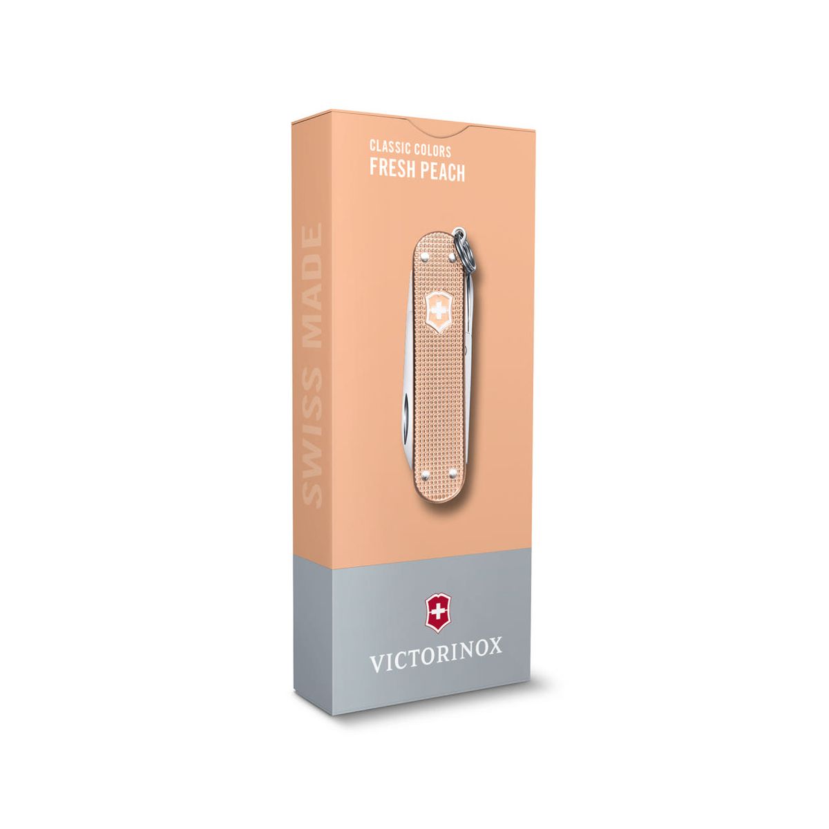 빅토리녹스(VICTORINOX) 클래식 컬러스 알록스 58mm 스몰 포켓 스위스 아미 나이프 프레쉬 피치 0.6221.202G