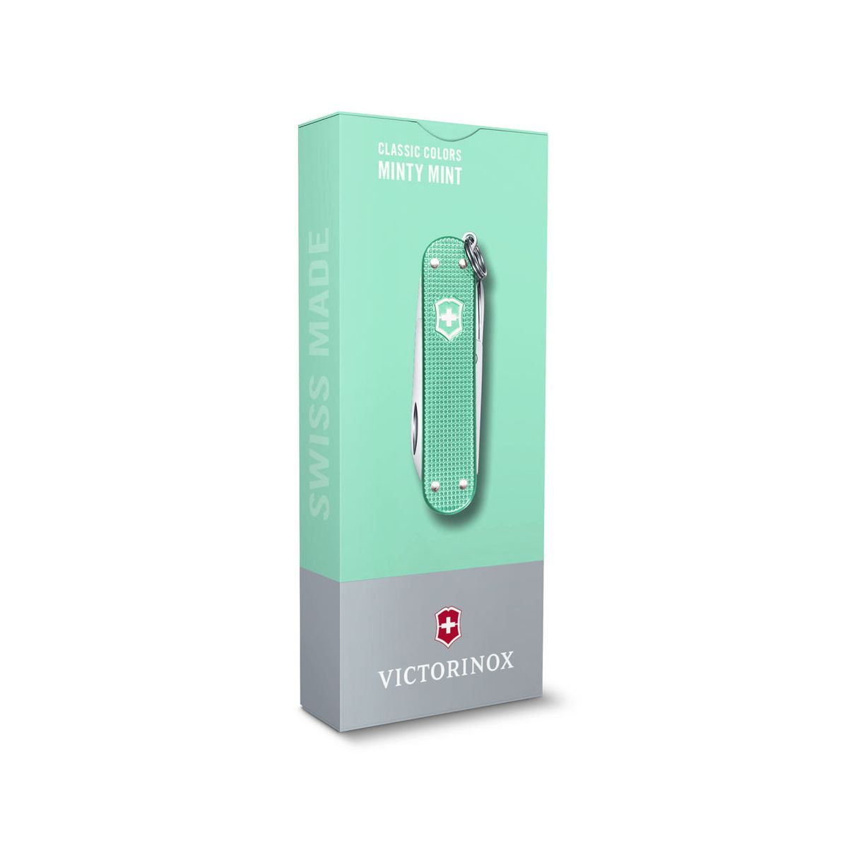 빅토리녹스(VICTORINOX) 클래식 컬러스 알록스 58mm 스몰 포켓 스위스 아미 나이프 민티 민트 0.6221.221G