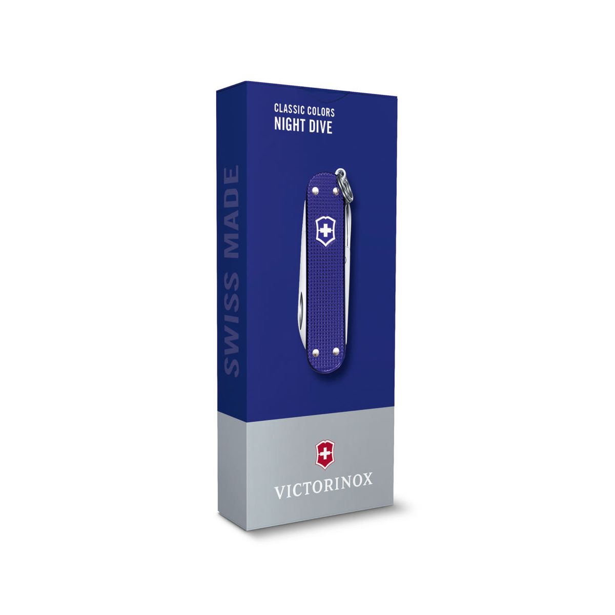 빅토리녹스(VICTORINOX) 클래식 컬러스 알록스 58mm 스몰 포켓 스위스 아미 나이프 나이트 다이브 0.6221.222G