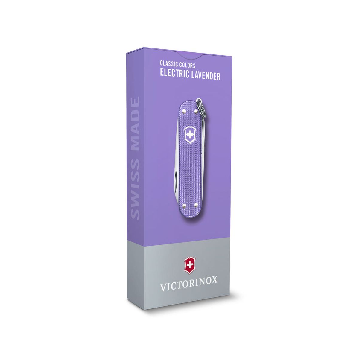 빅토리녹스(VICTORINOX) 클래식 컬러스 알록스 58mm 스몰 포켓 스위스 아미 나이프 일렉트릭 라벤더 0.6221.223G