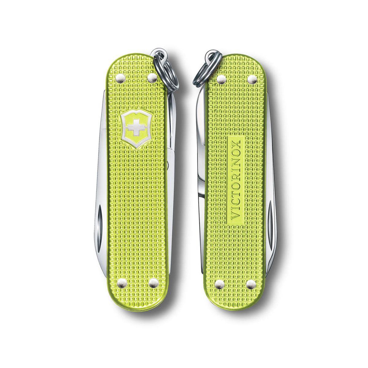 빅토리녹스(VICTORINOX) 클래식 컬러스 알록스 58mm 스몰 포켓 스위스 아미 나이프 라임 트위스트 0.6221.241G