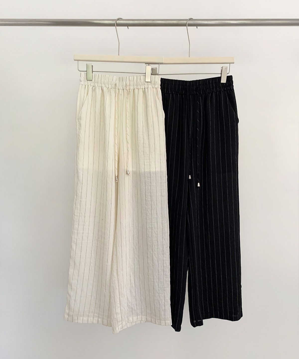 바스카라(VASCARA) Stripe Banding Wide Slacks (2colors)