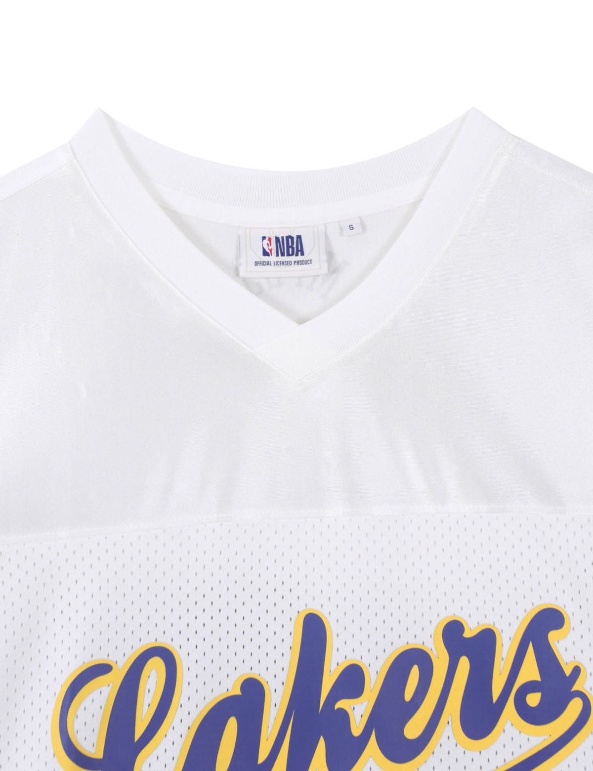 엔비에이(NBA) HWC LAL 메쉬 배색 반팔 티셔츠(N252TS853P) 화이트