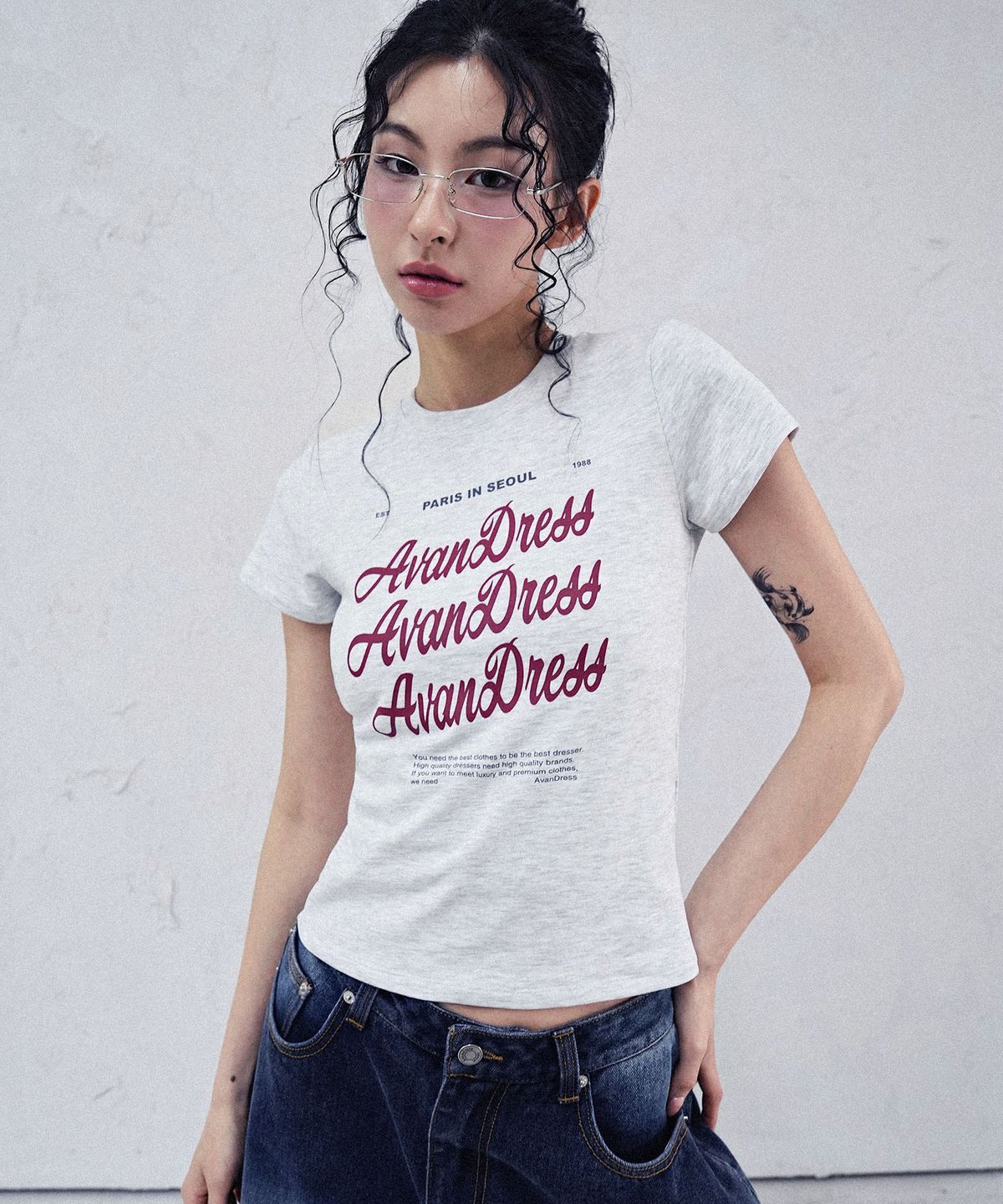 어반드레스(AVANDRESS) Bagel Crop T-shirt - 3COL
