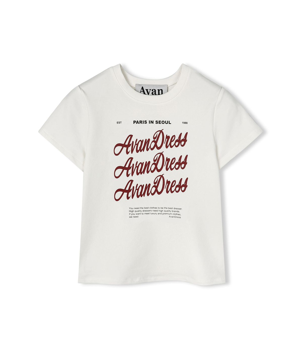 어반드레스(AVANDRESS) Bagel Crop T-shirt - 3COL