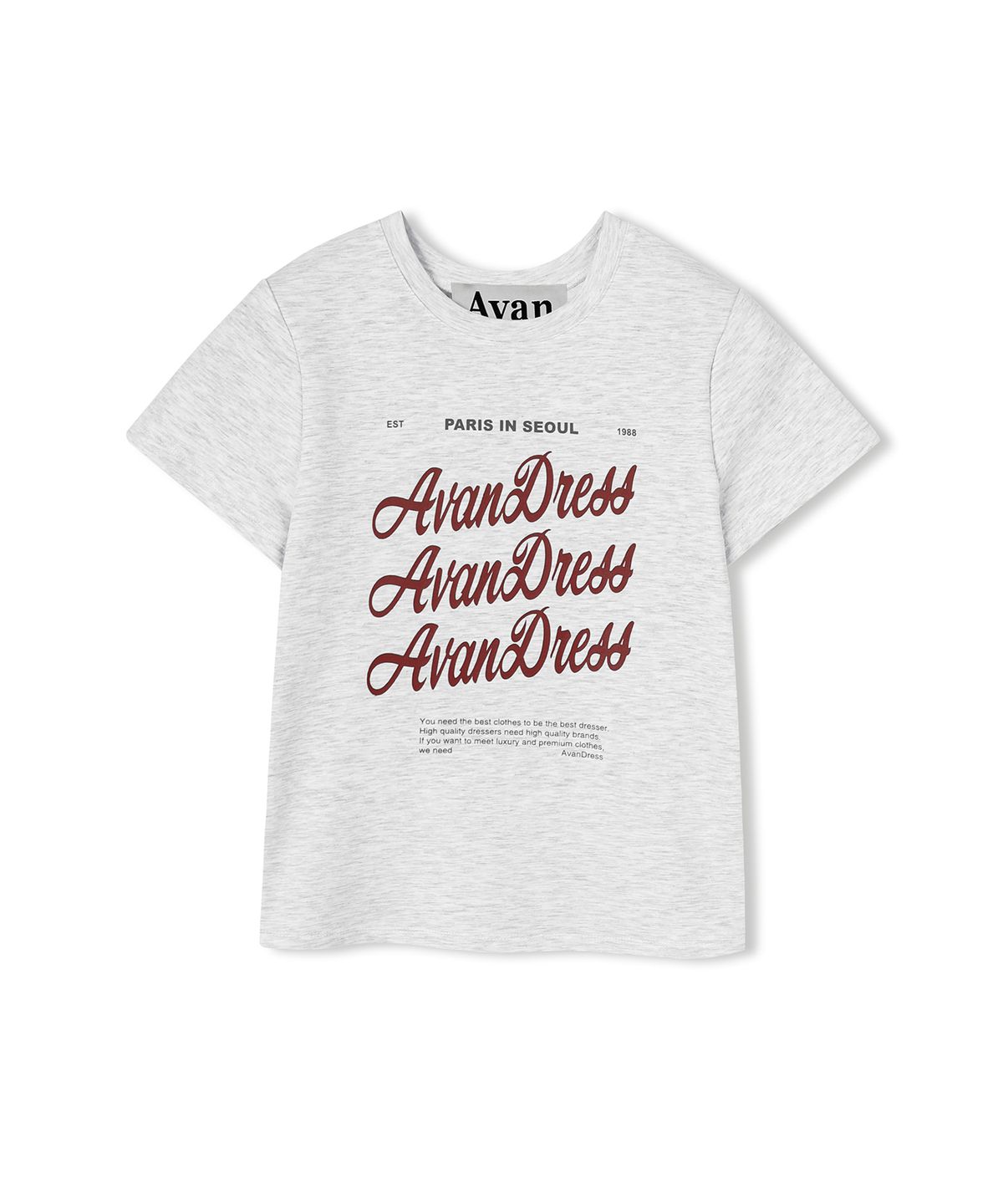어반드레스(AVANDRESS) Bagel Crop T-shirt - 3COL