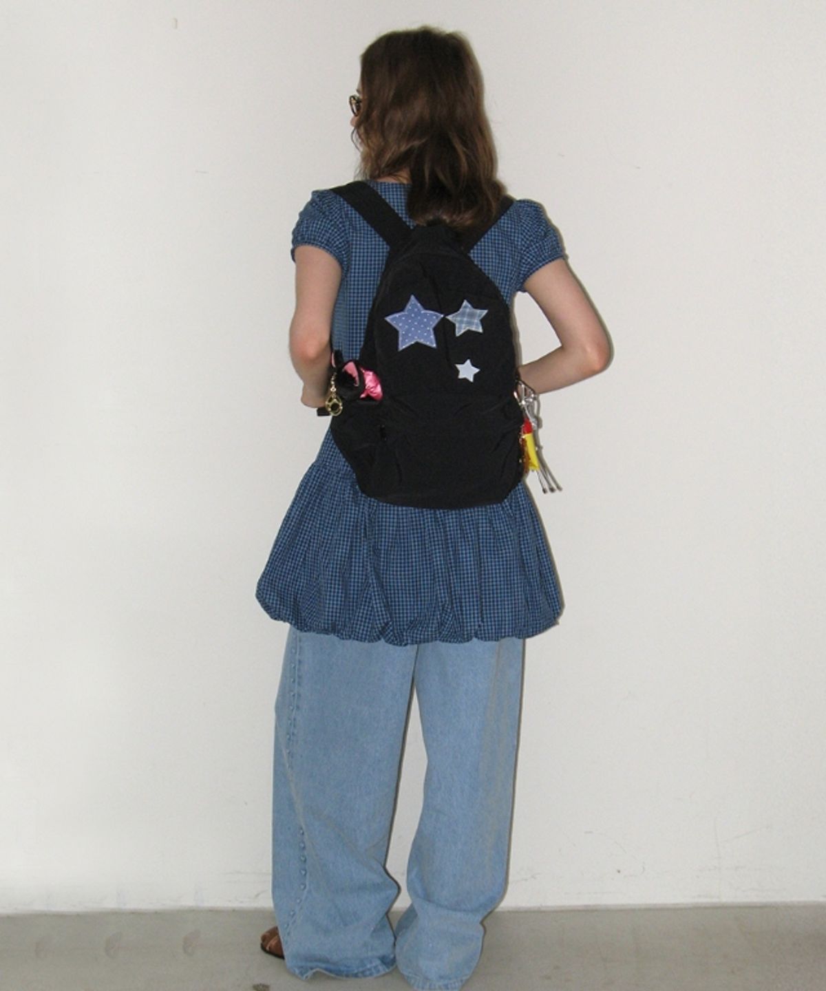 론론(RONRON) 3 STAR PATCH BACKPACK BLACK