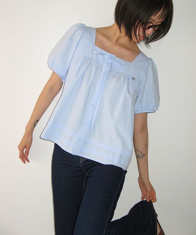 MUSINSA公式 | RONRON BACK HEART STITCH POCKET BOOTSCUT DENIM