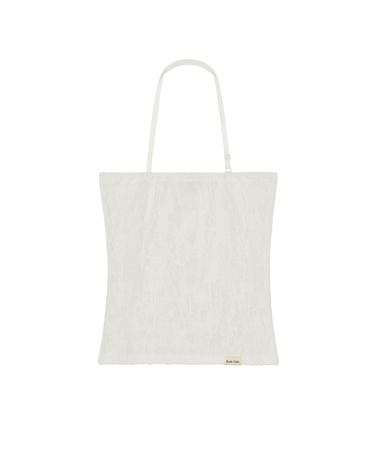 락케이크(ROCKCAKE) Lumi Lace Tube Top - White