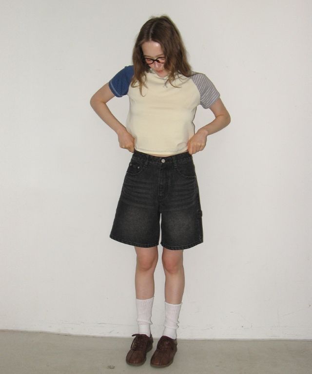 ストライプ【RONRON】MULTI STRIPE STITCH RAGLAN T SHIRT ストライプ【RONRON】MULTI STRIPE STITCH RAGLAN T SHIRT MULTI