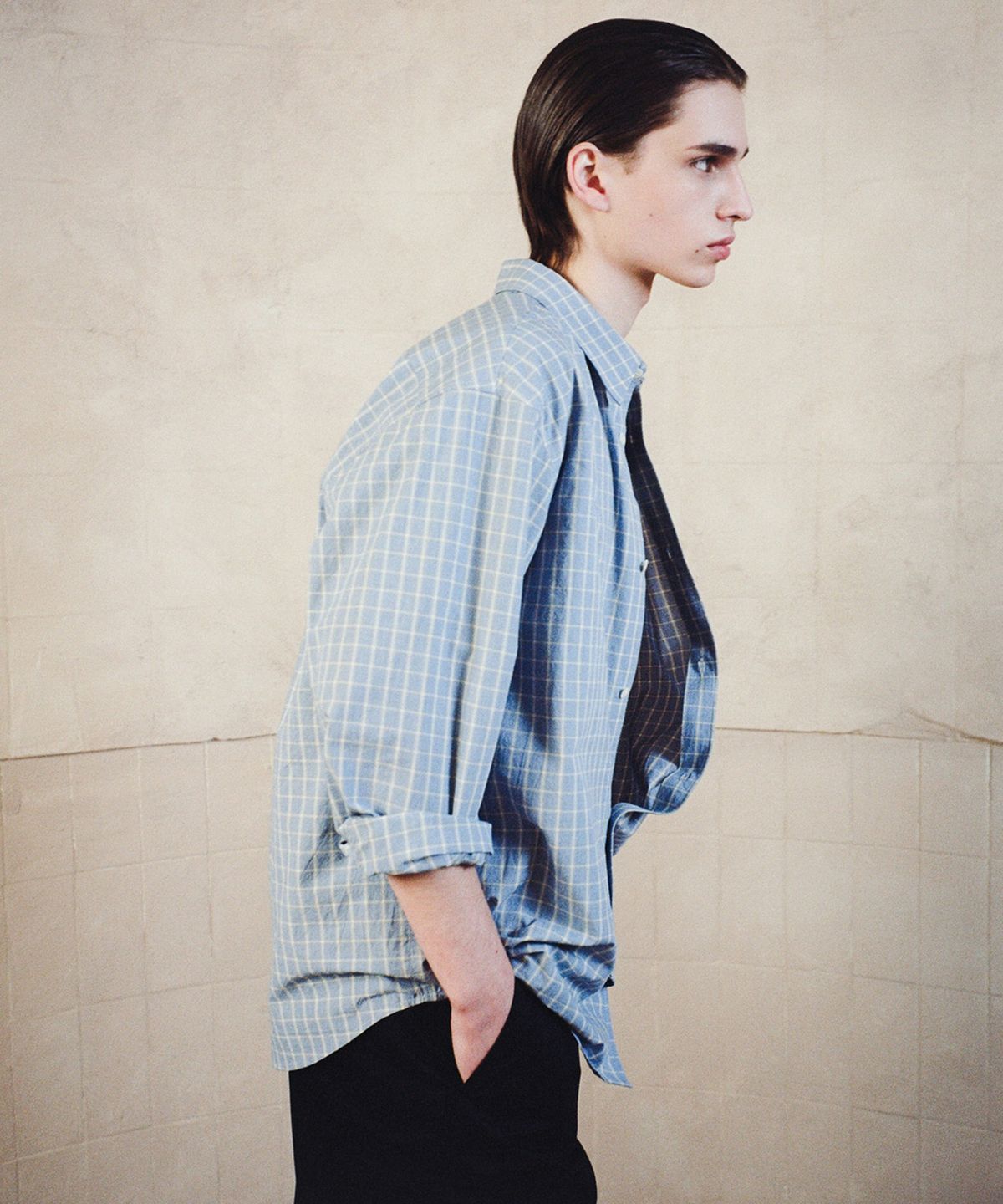 셔터(SHIRTER) ARCHE SHIRT (CHECK BLUE)