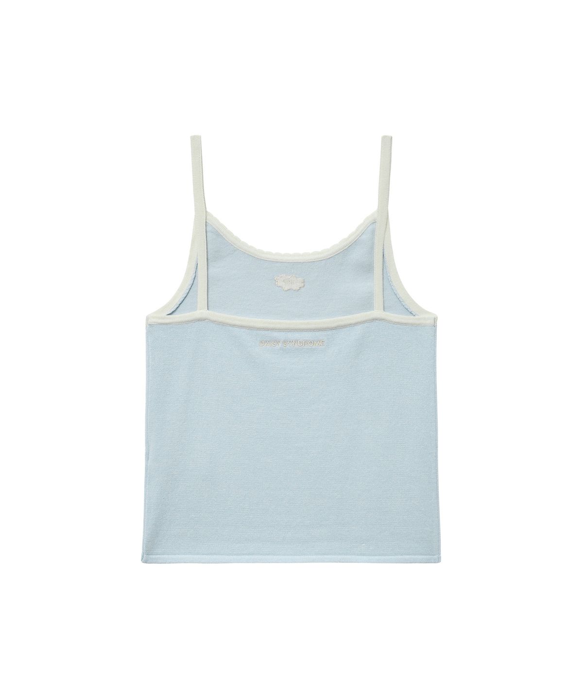 데이지신드롬(DAISY SYNDROME) SCALLOP SLEEVELESS KNIT sky blue