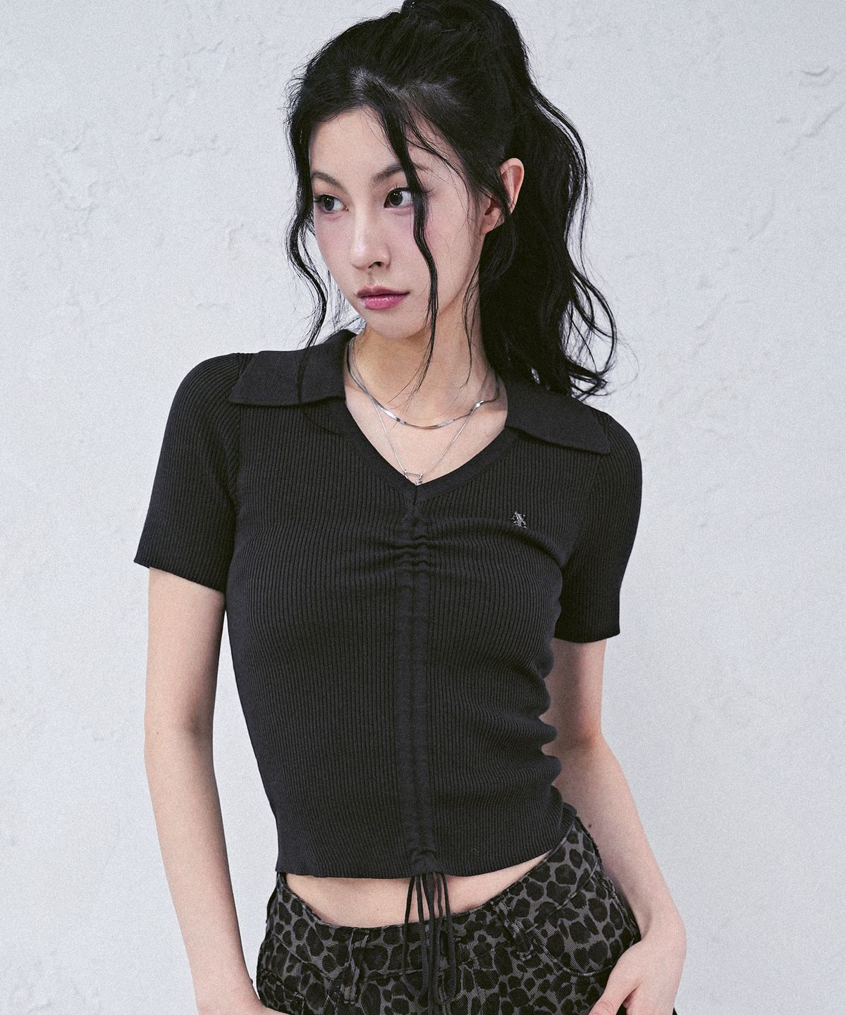 어반드레스(AVANDRESS) Vera Shirring Collar Knit - 5COL
