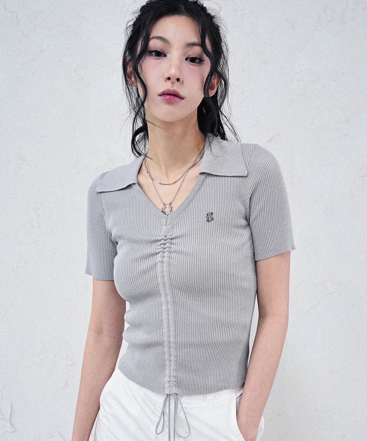 어반드레스(AVANDRESS) Vera Shirring Collar Knit - 5COL