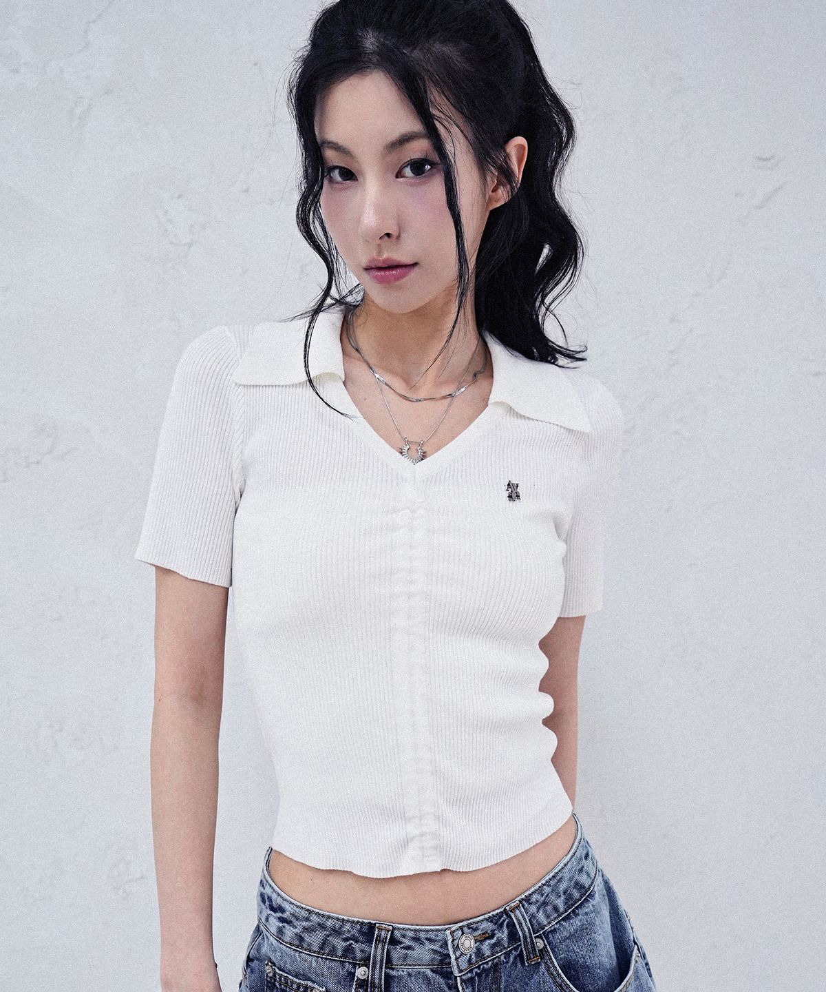 어반드레스(AVANDRESS) Vera Shirring Collar Knit - 5COL