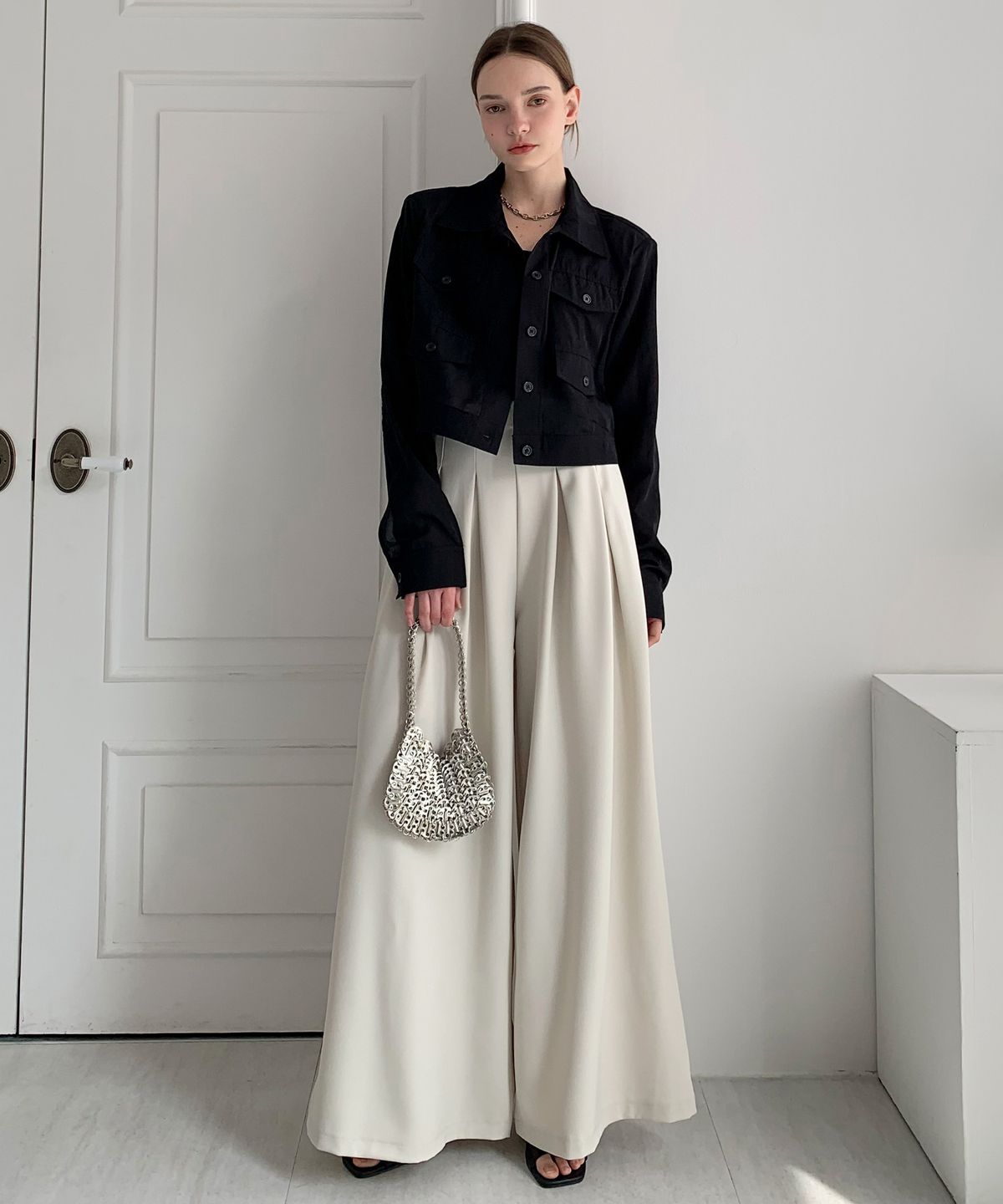 바스카라(VASCARA) Sheer Summer Crop Jacket (4colors)