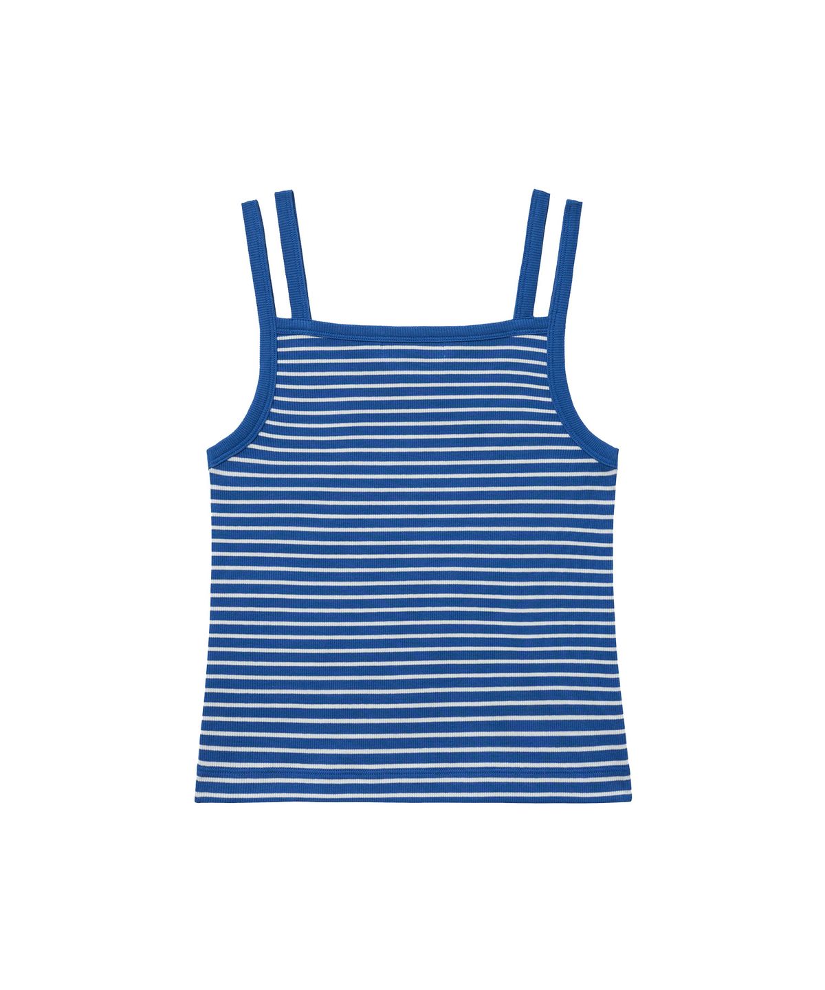 데이지신드롬(DAISY SYNDROME) STRAP RIBBED SLEEVELESS blue