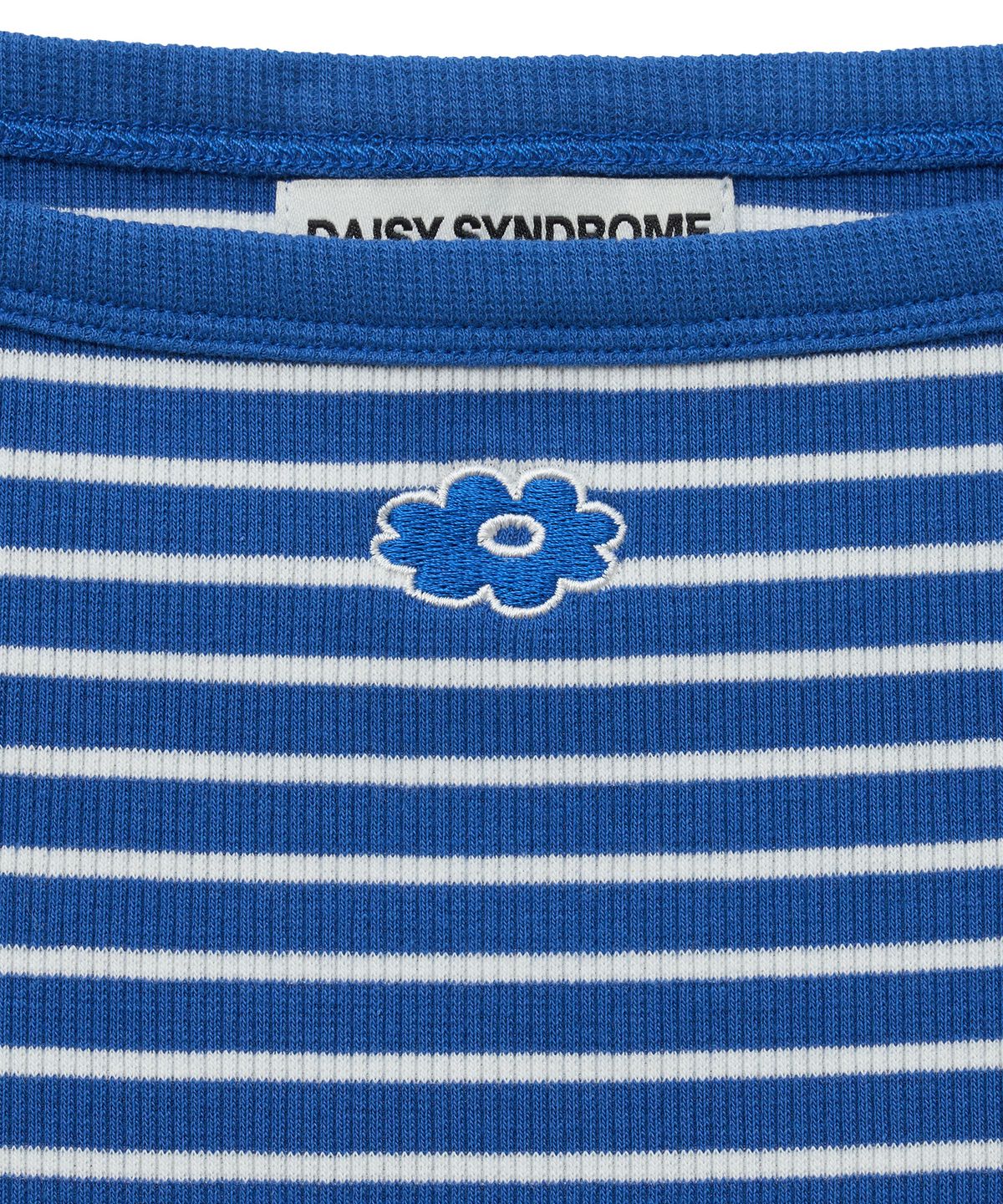 데이지신드롬(DAISY SYNDROME) STRAP RIBBED SLEEVELESS blue