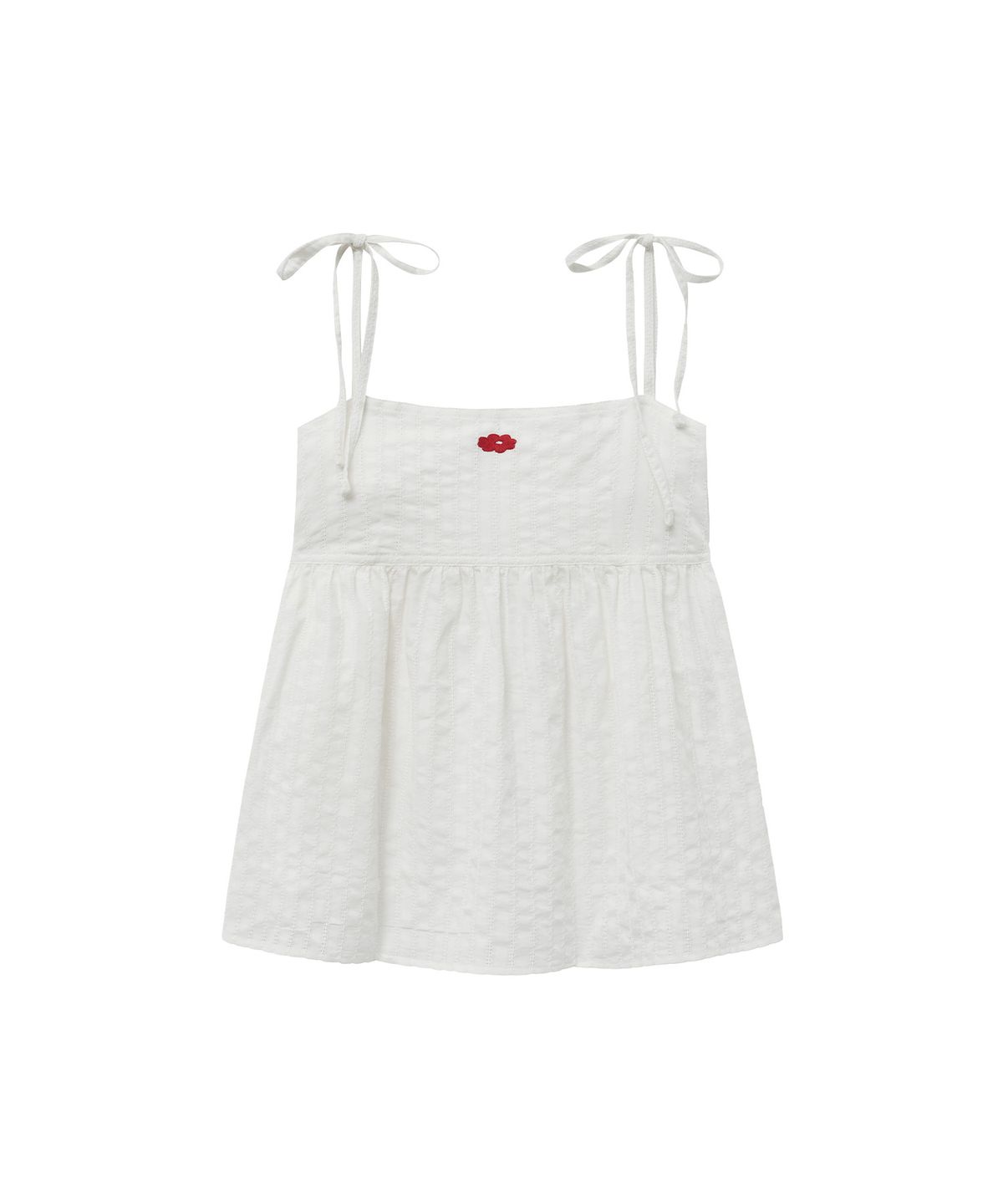 데이지신드롬(DAISY SYNDROME) CAMISOLE SHIRRING BLOUSE white