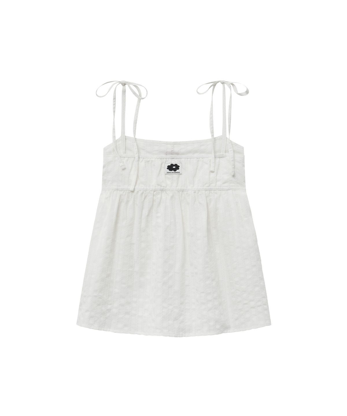 데이지신드롬(DAISY SYNDROME) CAMISOLE SHIRRING BLOUSE white