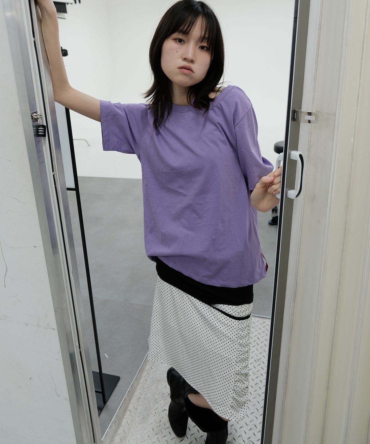 싹(SAKK) ANOTHER T SHIRT lavender purple