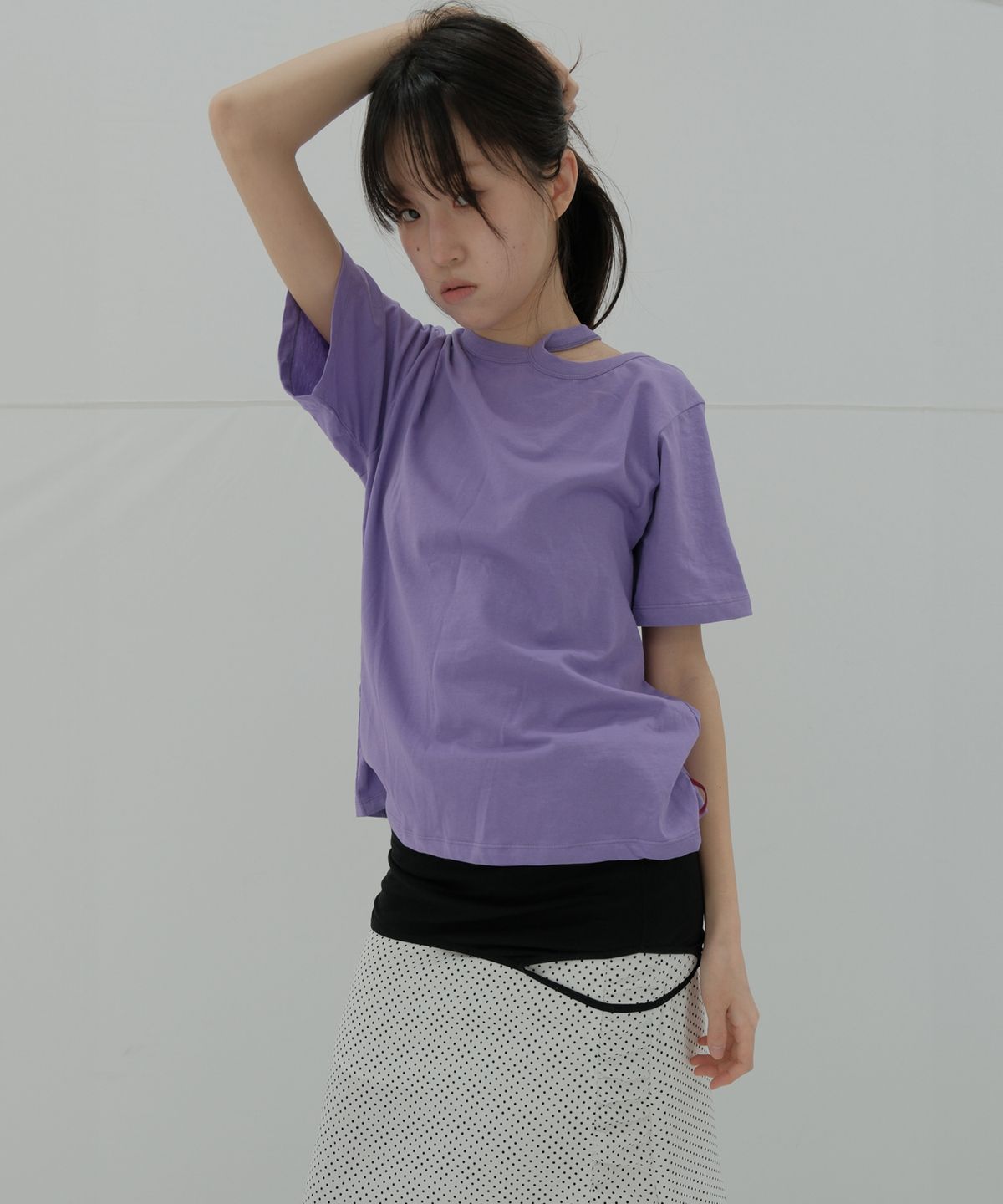 싹(SAKK) ANOTHER T SHIRT lavender purple