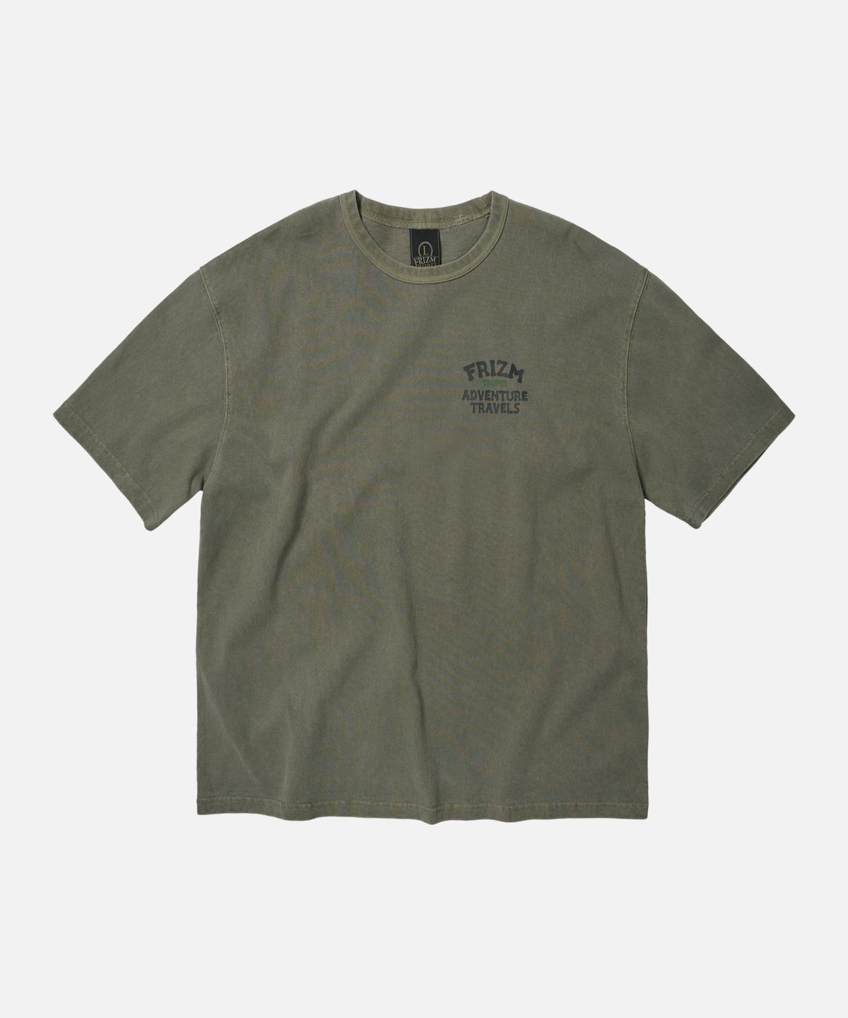 프리즘웍스(FRIZMWORKS) TROPHY PIGMENT DYEING TEE _ OLIVE