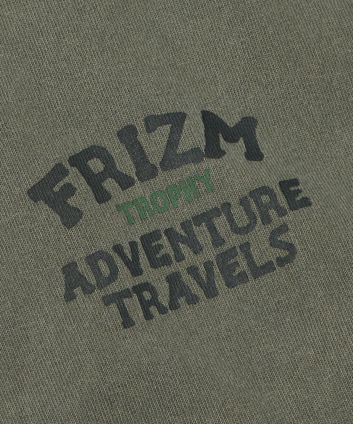 프리즘웍스(FRIZMWORKS) TROPHY PIGMENT DYEING TEE _ OLIVE
