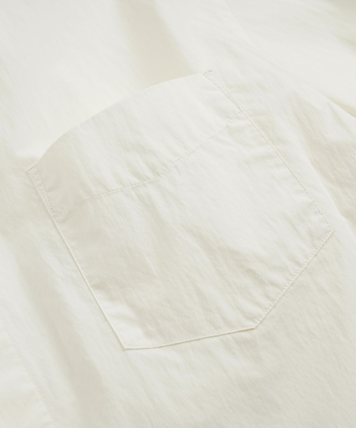 프리즘웍스(FRIZMWORKS) FEATHER CN RELAXED HALF SHIRT _ IVORY