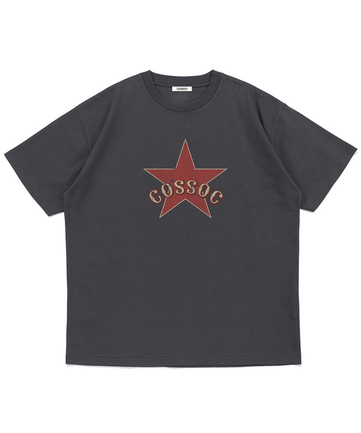 코소(COSO) 스타 코소 반팔 티셔츠 (LIGHT GREY)