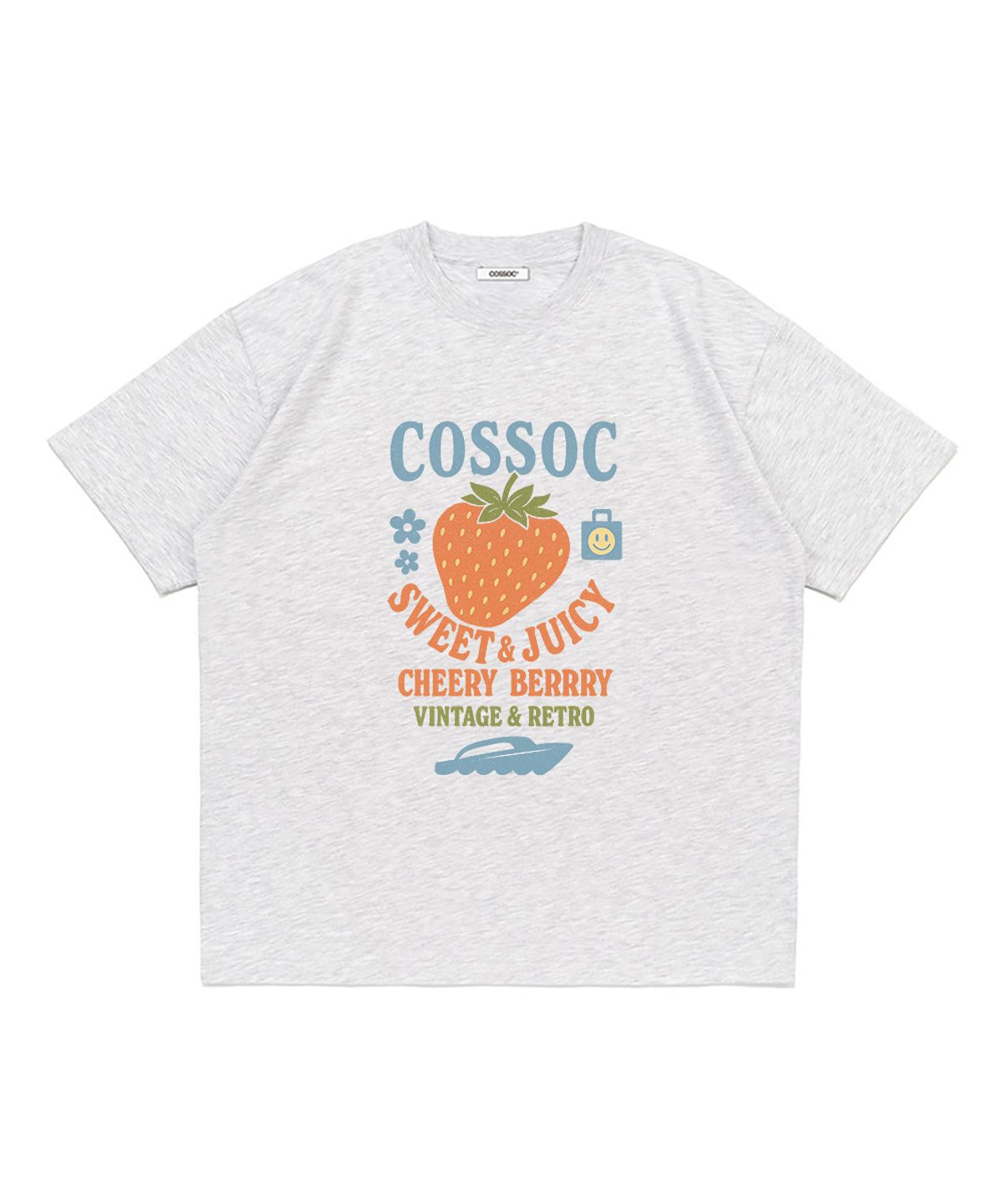 코소(COSO) 쥬시 레트로 반팔 티셔츠 (BLACK)