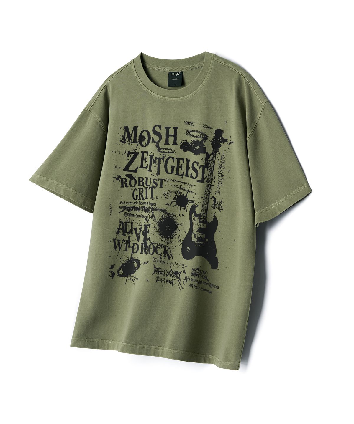 와일드락(WILDROCK) Wild MOSH 피그먼트 오버핏 반팔 티셔츠_5 COL