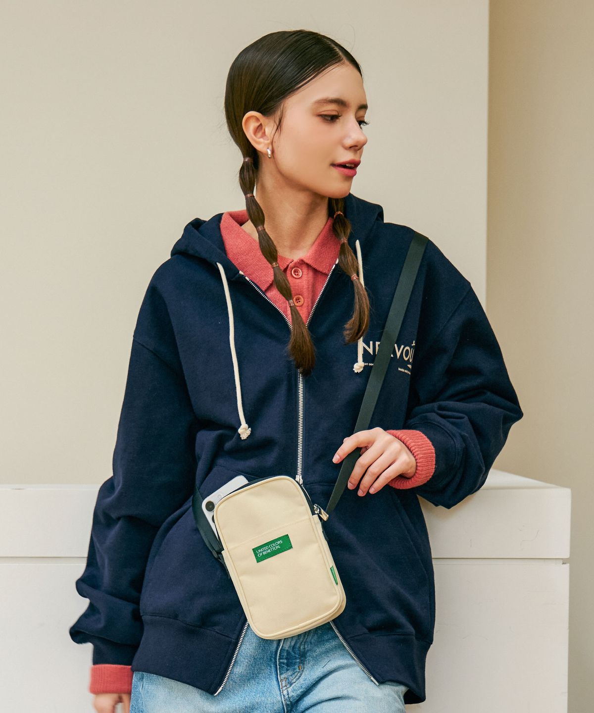 베네통(BENETTON) 포켓 미니 크로스백 (6colors)