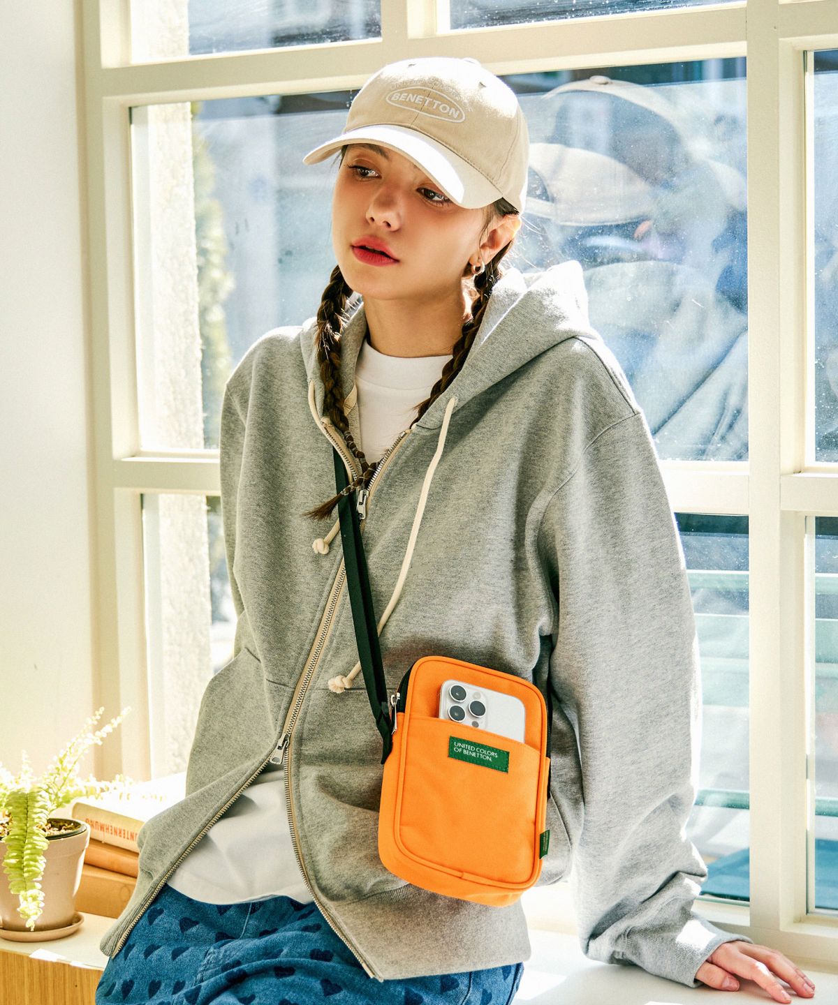 베네통(BENETTON) 포켓 미니 크로스백 (6colors)