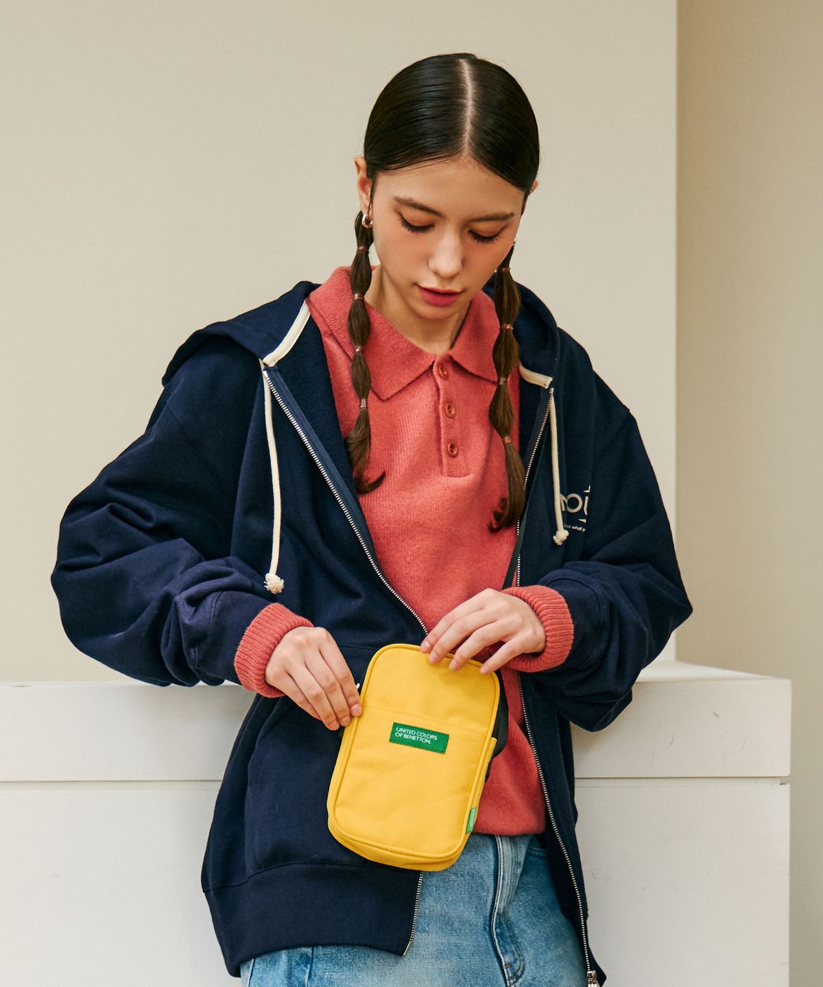 베네통(BENETTON) 포켓 미니 크로스백 (6colors)