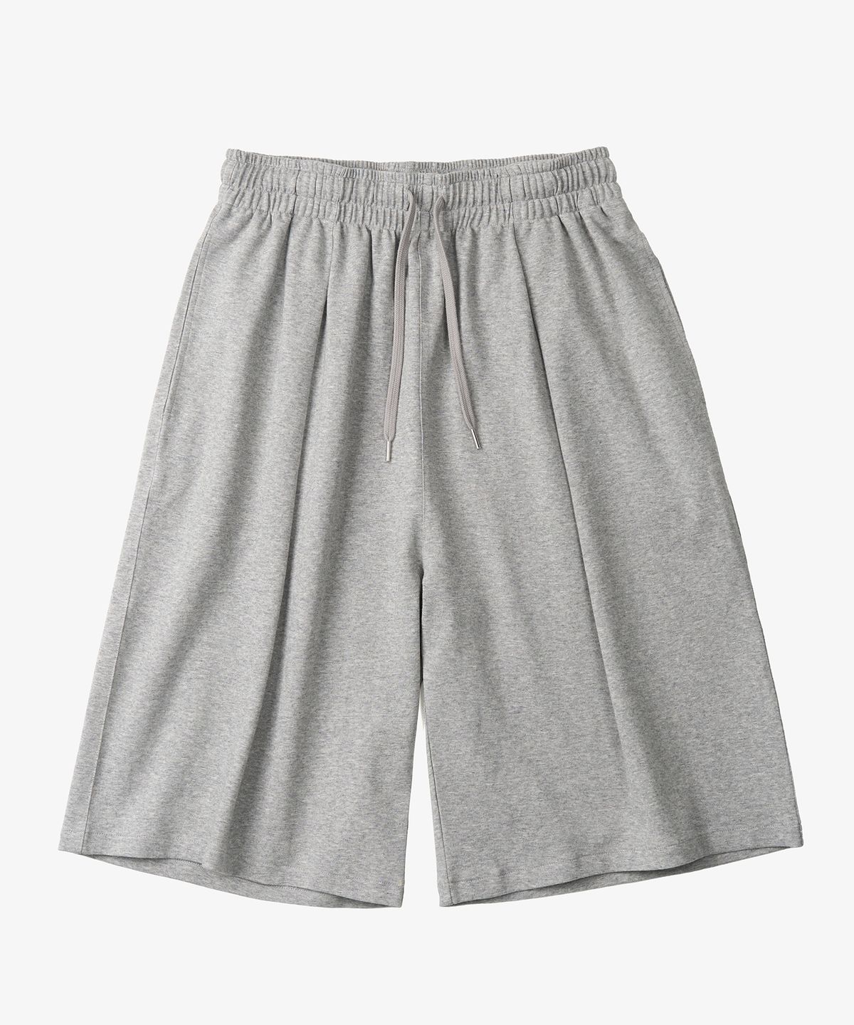 토피(TOFFEE) 원턱 스웻 버뮤다 팬츠 (MELANGE GREY)