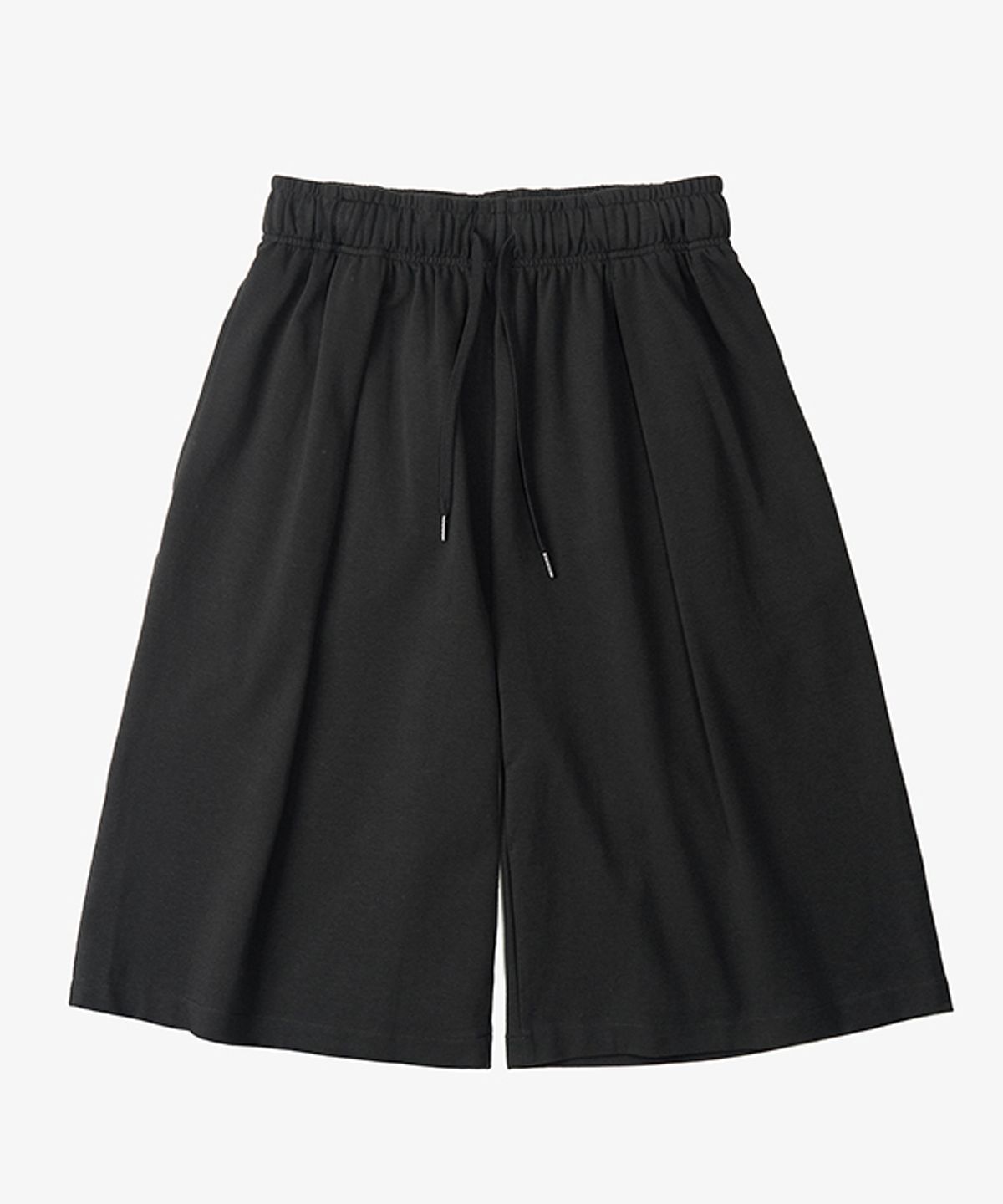 토피(TOFFEE) 원턱 스웻 버뮤다 팬츠 (BLACK)