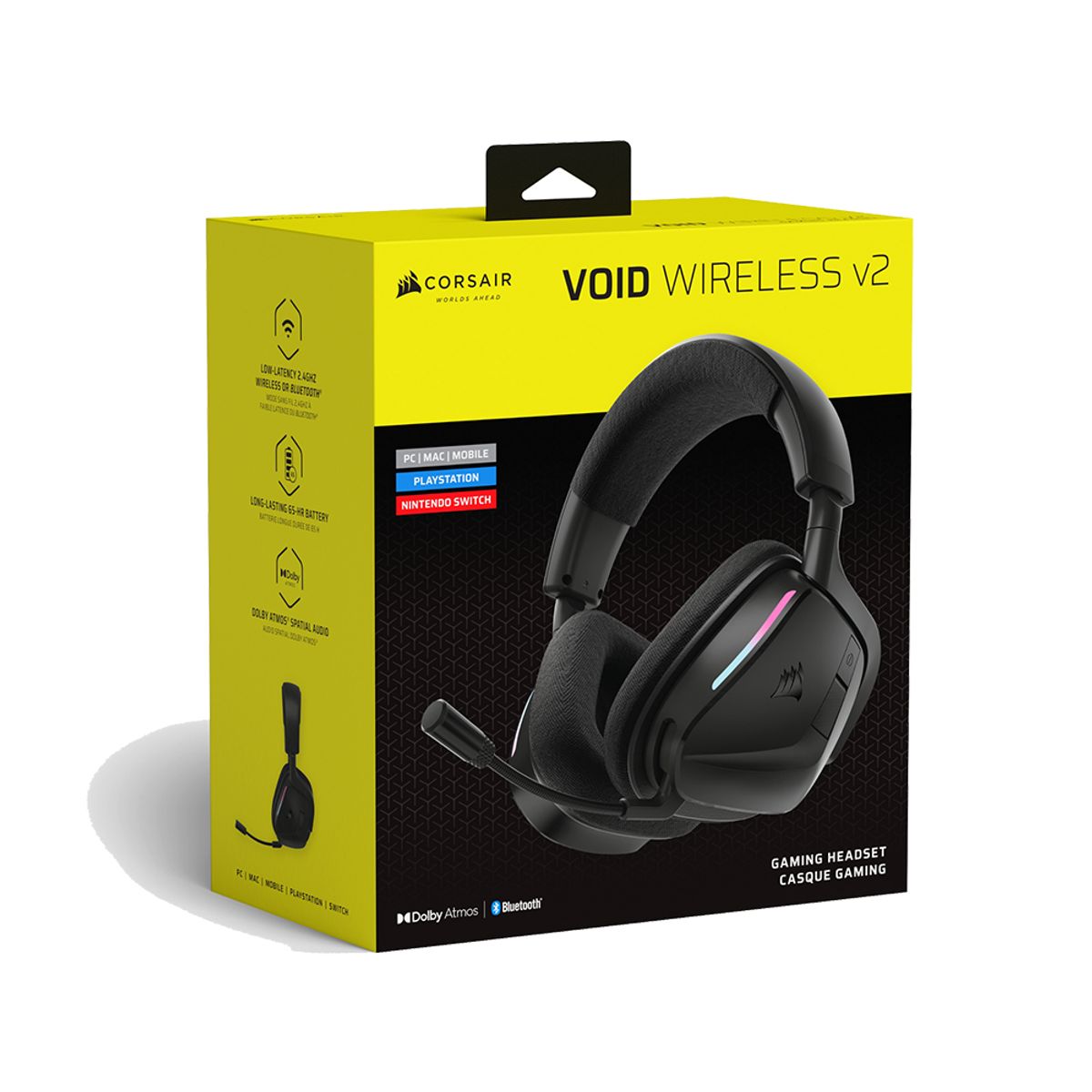 커세어(CORSAIR) VOID v2 RGB 무선 게이밍 헤드셋 블랙