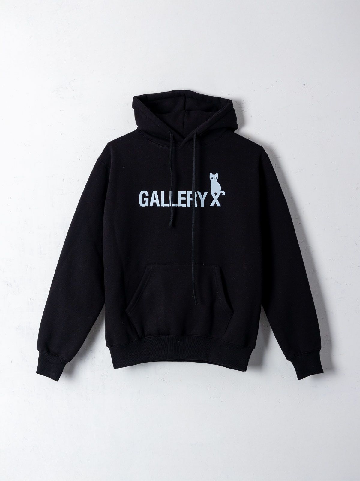 갤러리 엑스(GALLERY X) CAT Hoodie Black (Fleece)