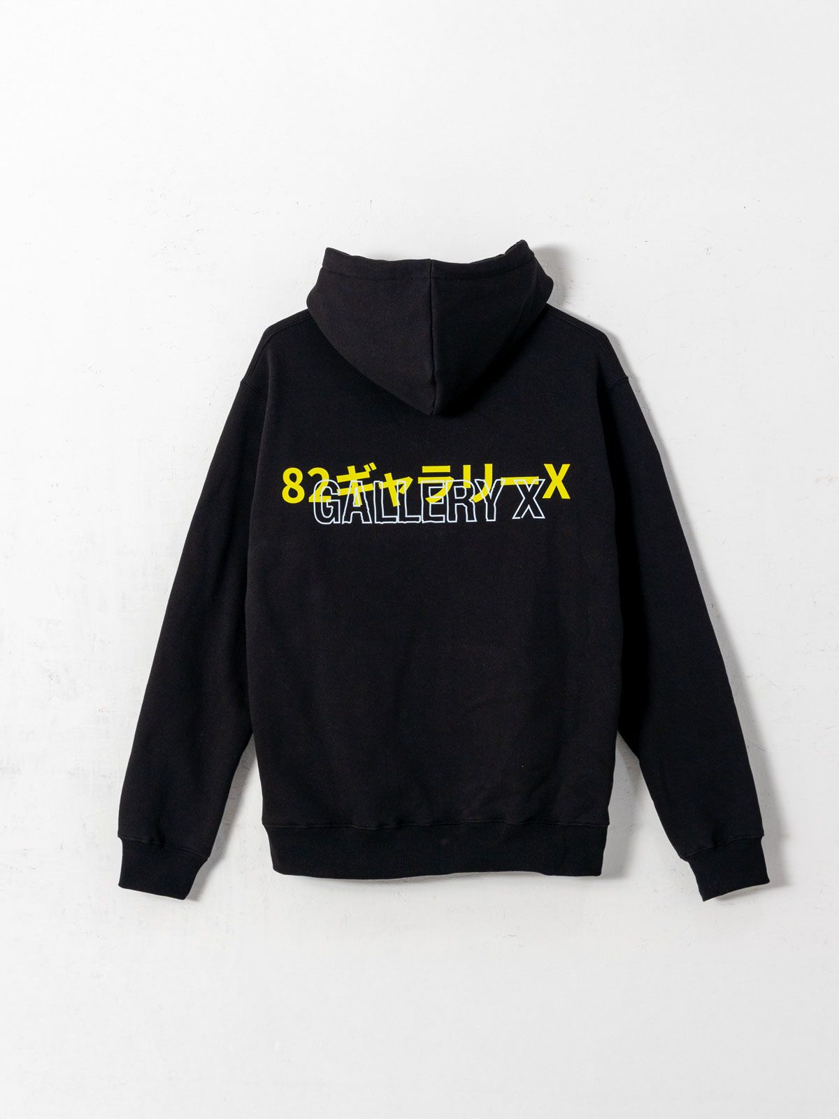 갤러리 엑스(GALLERY X) Yellow Gallery X Hoodie Black (Fleece)