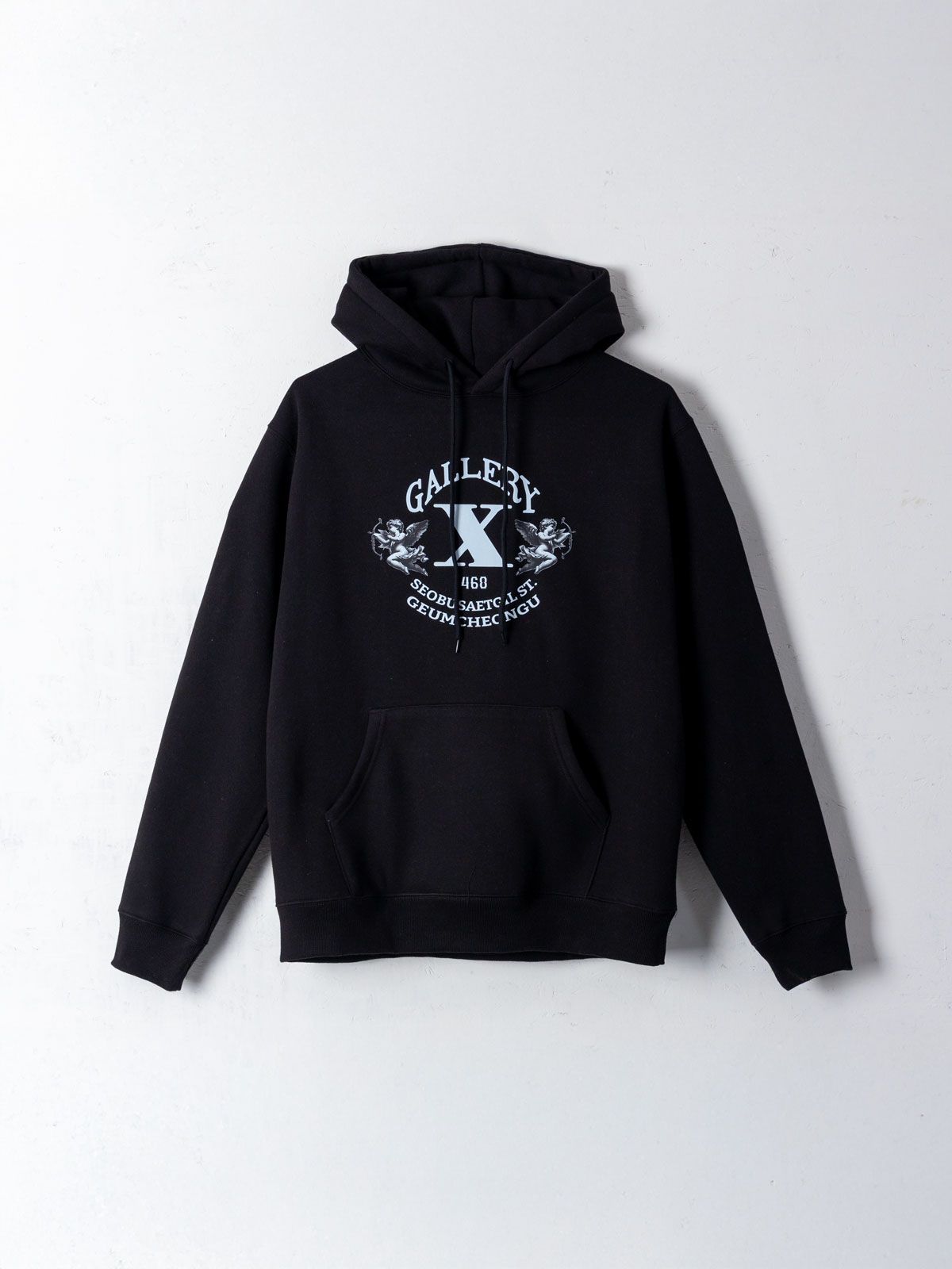 갤러리 엑스(GALLERY X) Leaf XXX Hoodie Black (Fleece)
