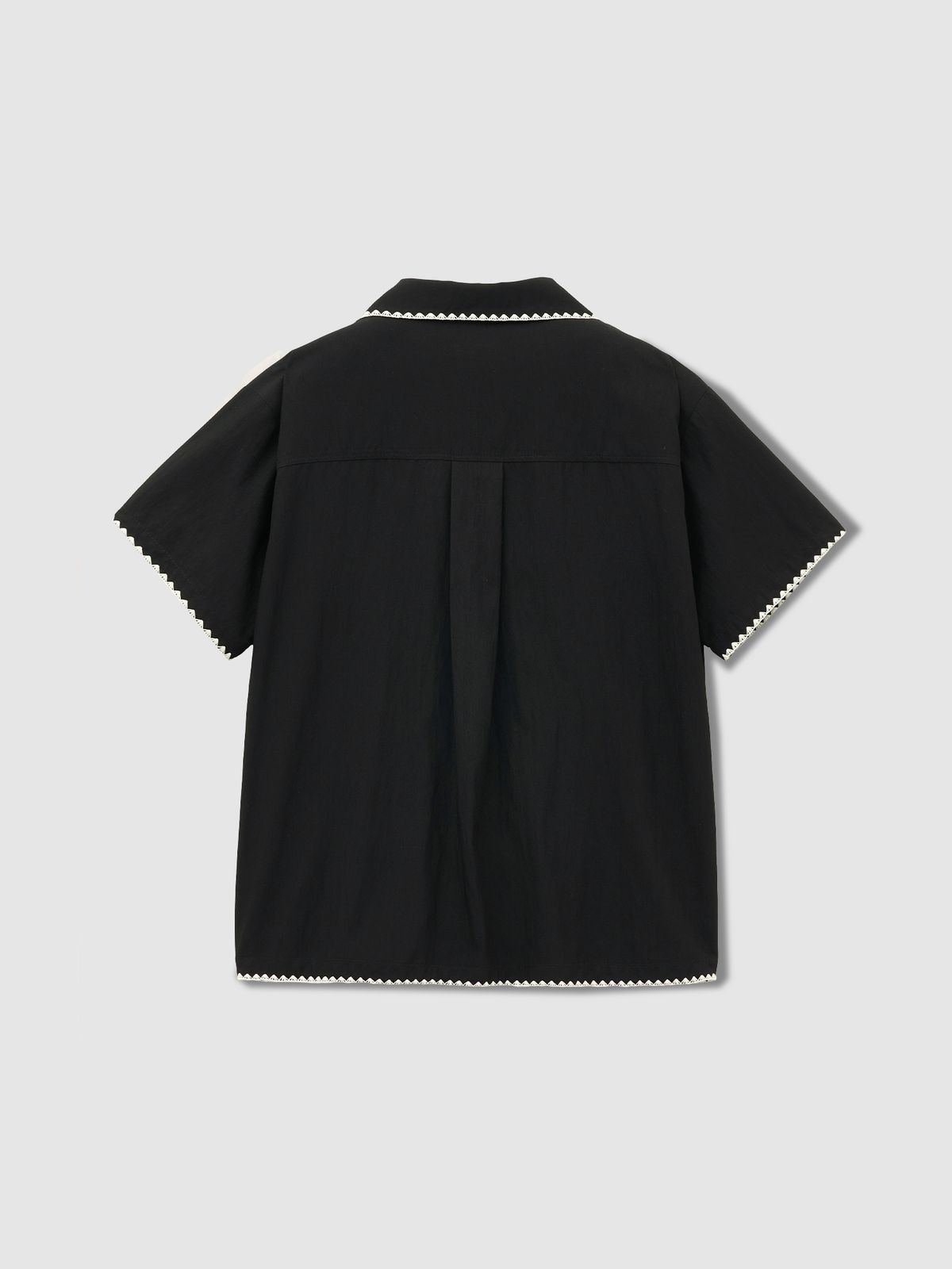 탭루덴스(TABBLUDENS) Ludens Open Collar Shirt Black