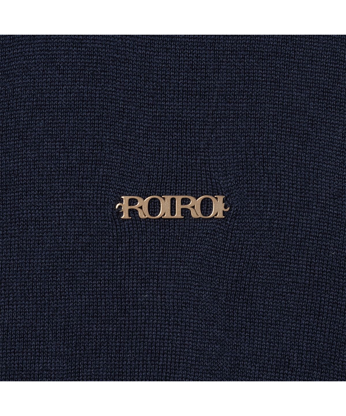 로이로이(ROIROI) 울 실크 블렌드 가디건-네이비