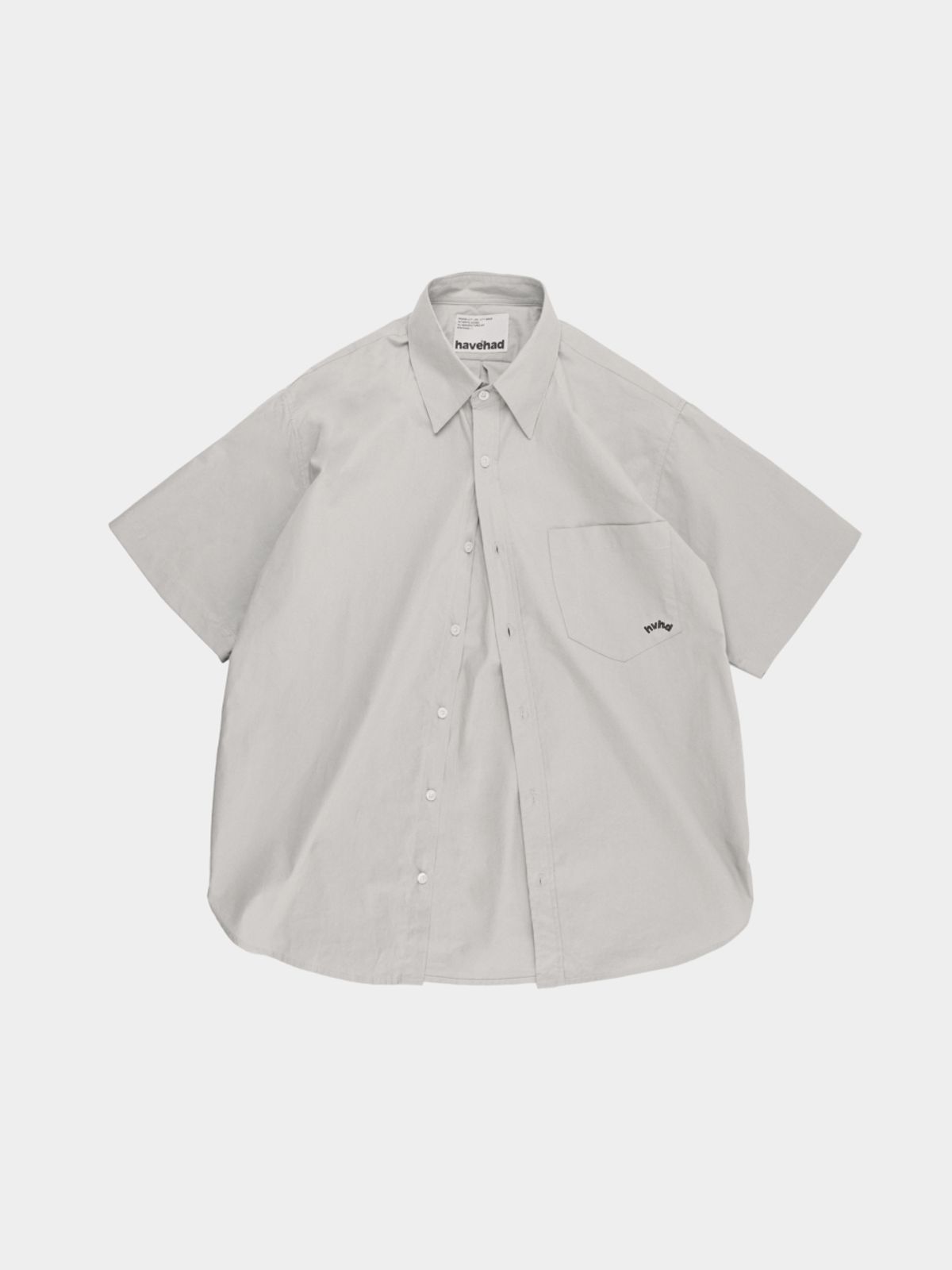 해브해드(HAVE HAD) hvhd 로고 컴포트 하프 셔츠 25ss (4 Color)
