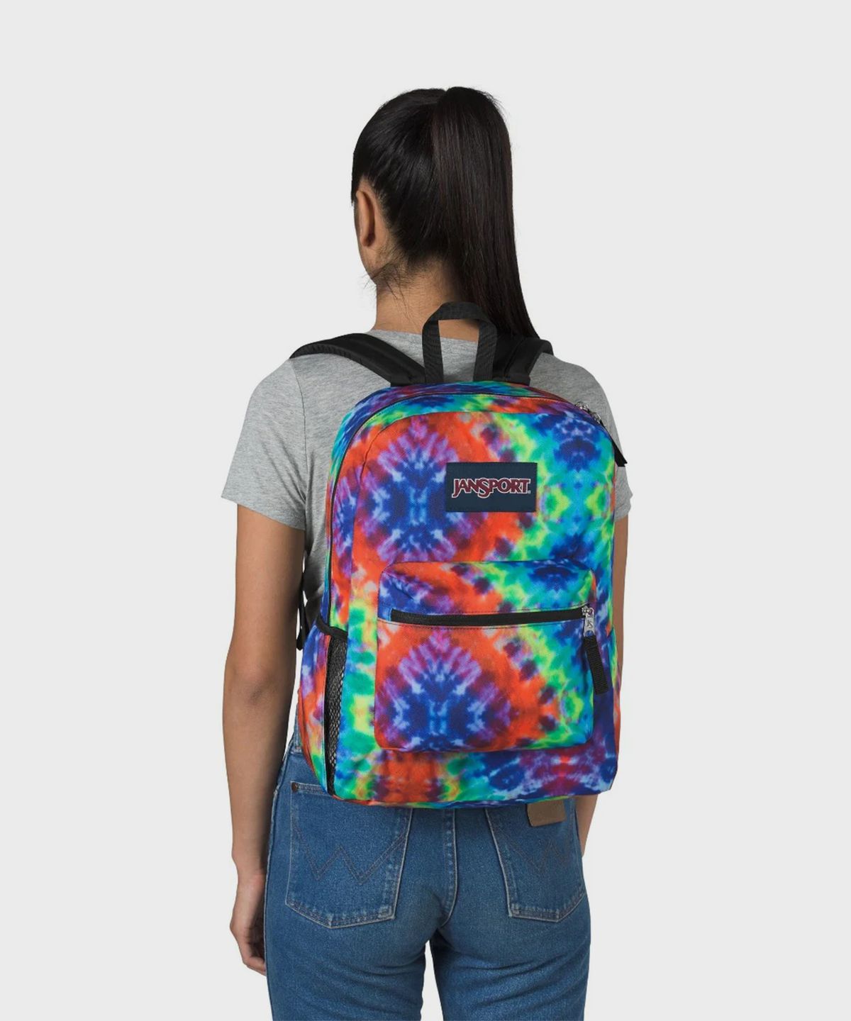 잔스포츠(JANSPORT) 크로스타운 RED/MULTI HIPPIE DAYS