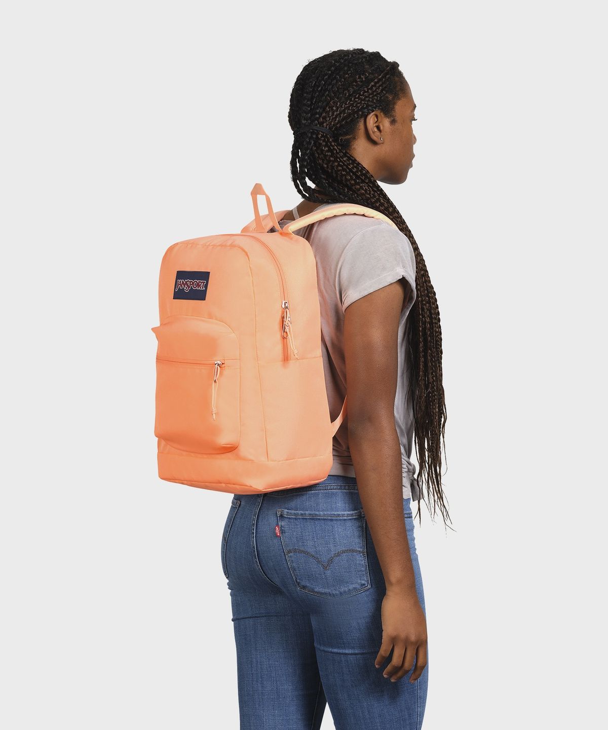 잔스포츠(JANSPORT) 크로스타운 플러스 PEACH NEON