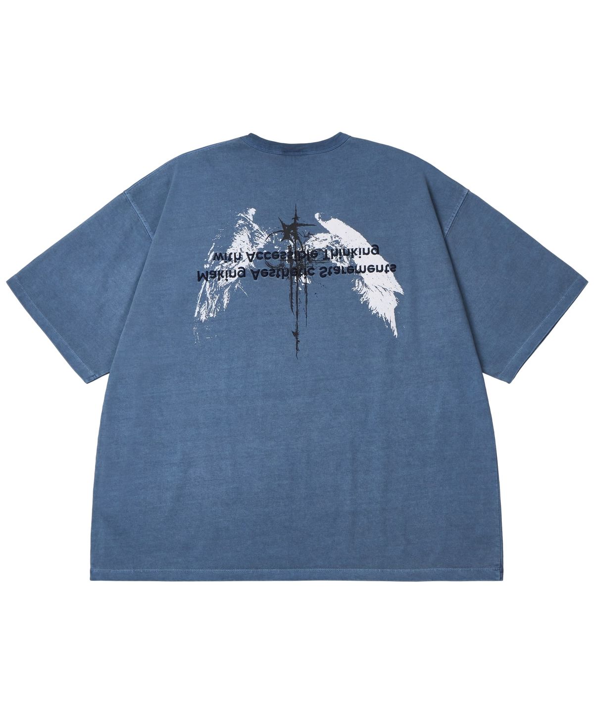 마사트(MASAT) P. Flapping short sleeve _ Smoke blue
